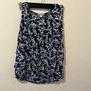 WESTPORT 1962 | Women's. Tank Top Blue White Size X-Large